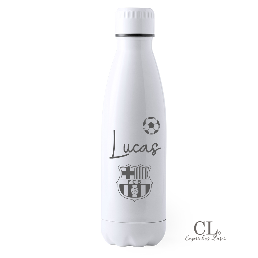 Bidón de agua escudo fútbol