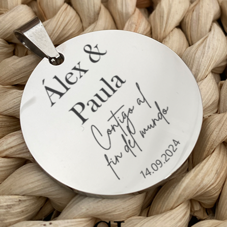 Medalla de acero ramo fin del mundo