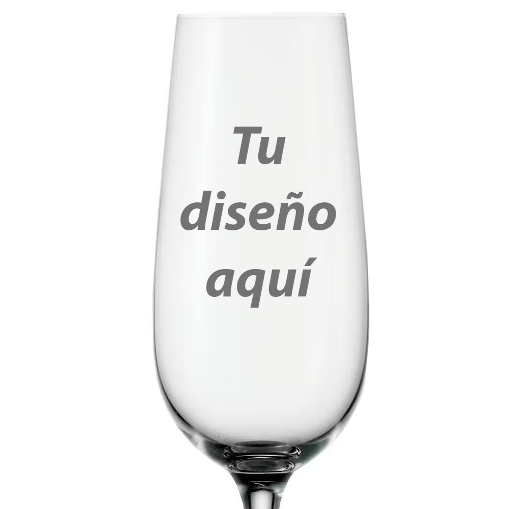 Copa champan diseño personalizado