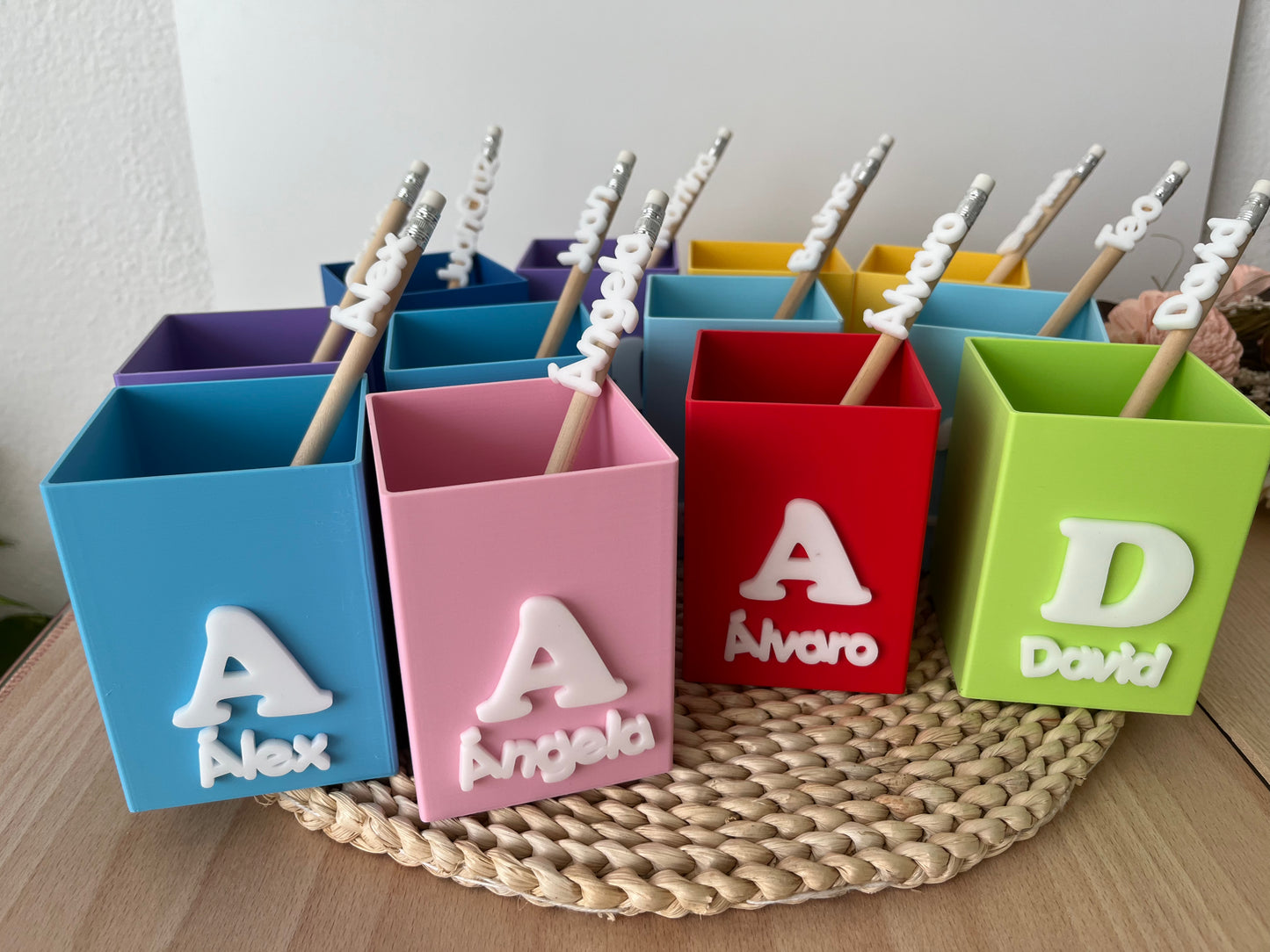 Lapicero color con inicial