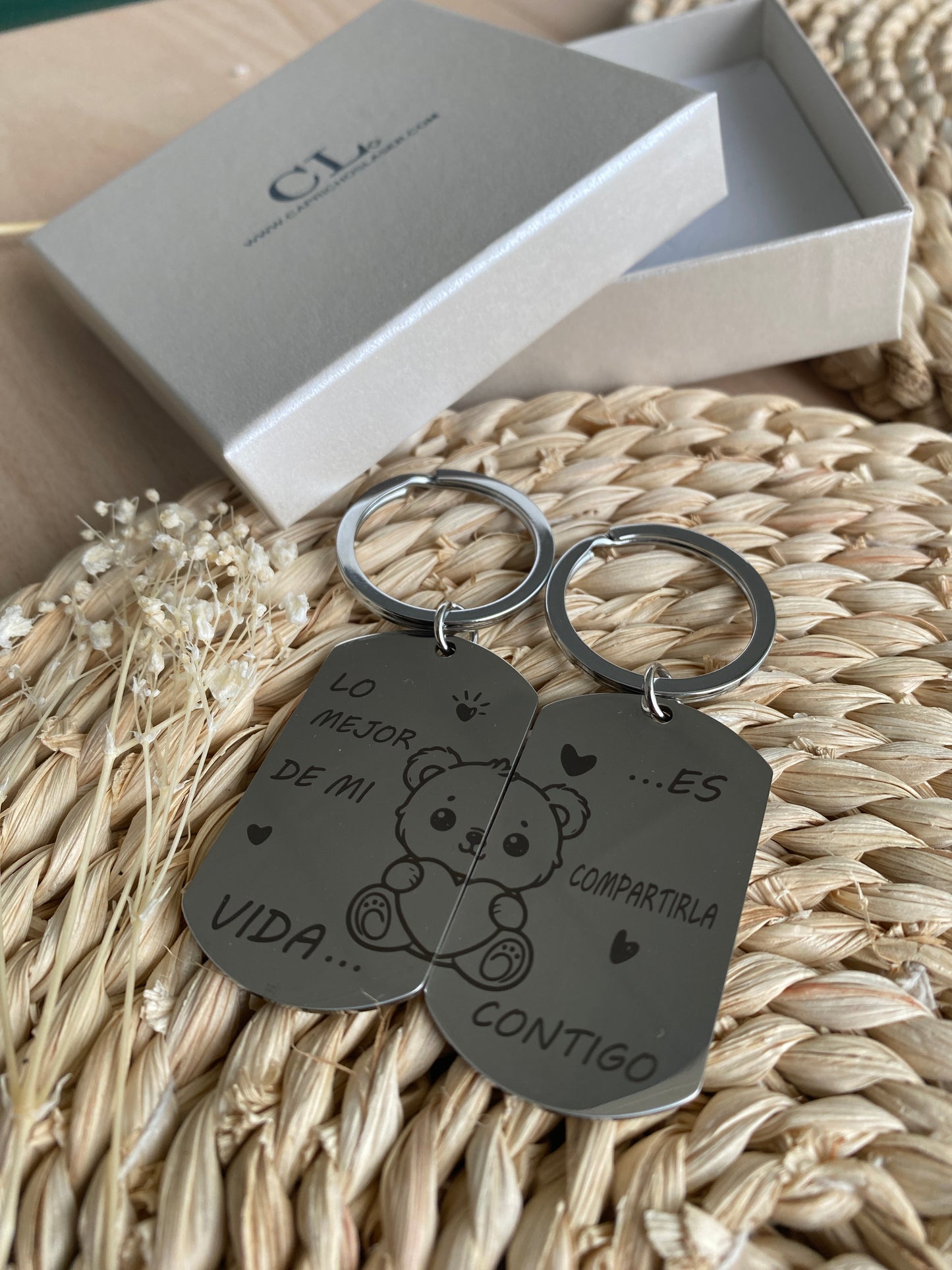 Pack llaveros oso