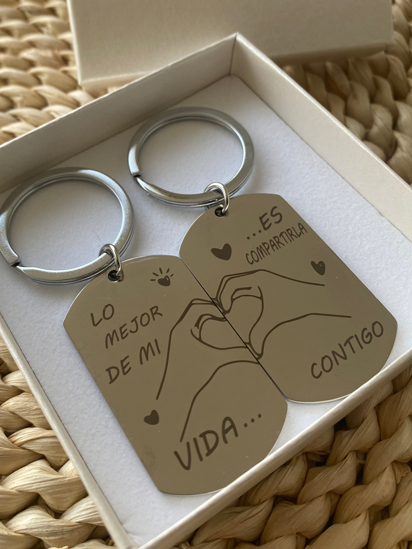 Pack llaveros corazón