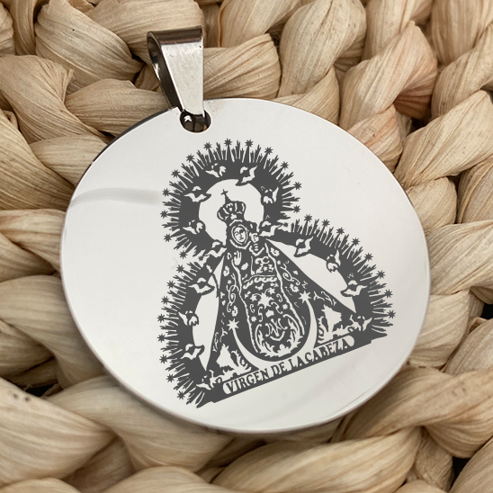 Medalla de acero virgen de la cabeza