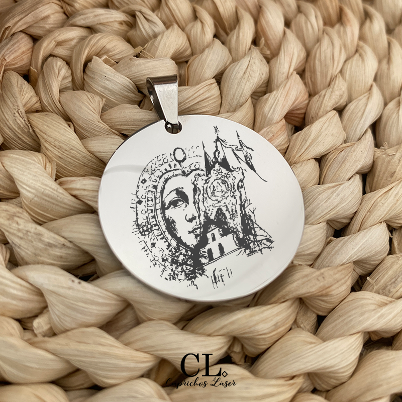 Medalla de acero virgen de la cabeza banderas