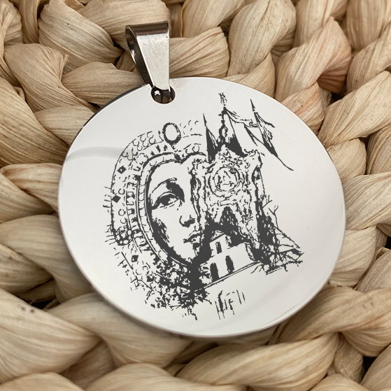 Medalla de acero virgen de la cabeza banderas