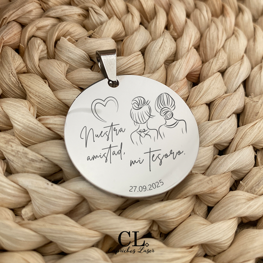 Medalla amistad amigas