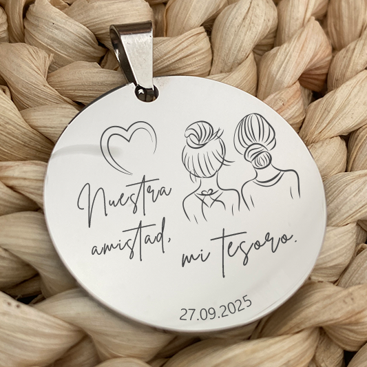 Medalla amistad amigas