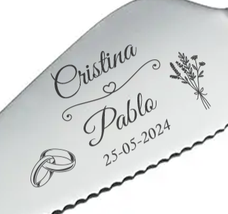 Pala de tarta para boda
